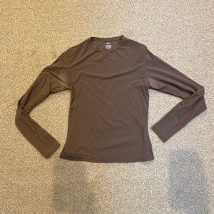 Skims Fits Everybody Long Sleeve, size L, Taupe